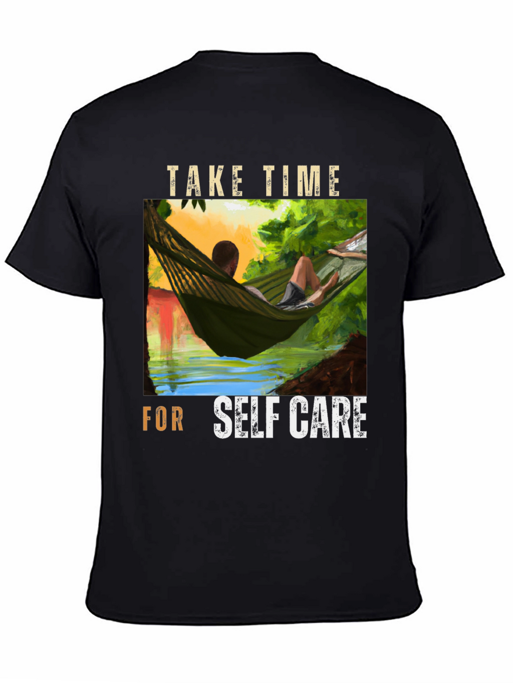 Relaxing Hammock Graphic Tee - Self Care T-Shirt