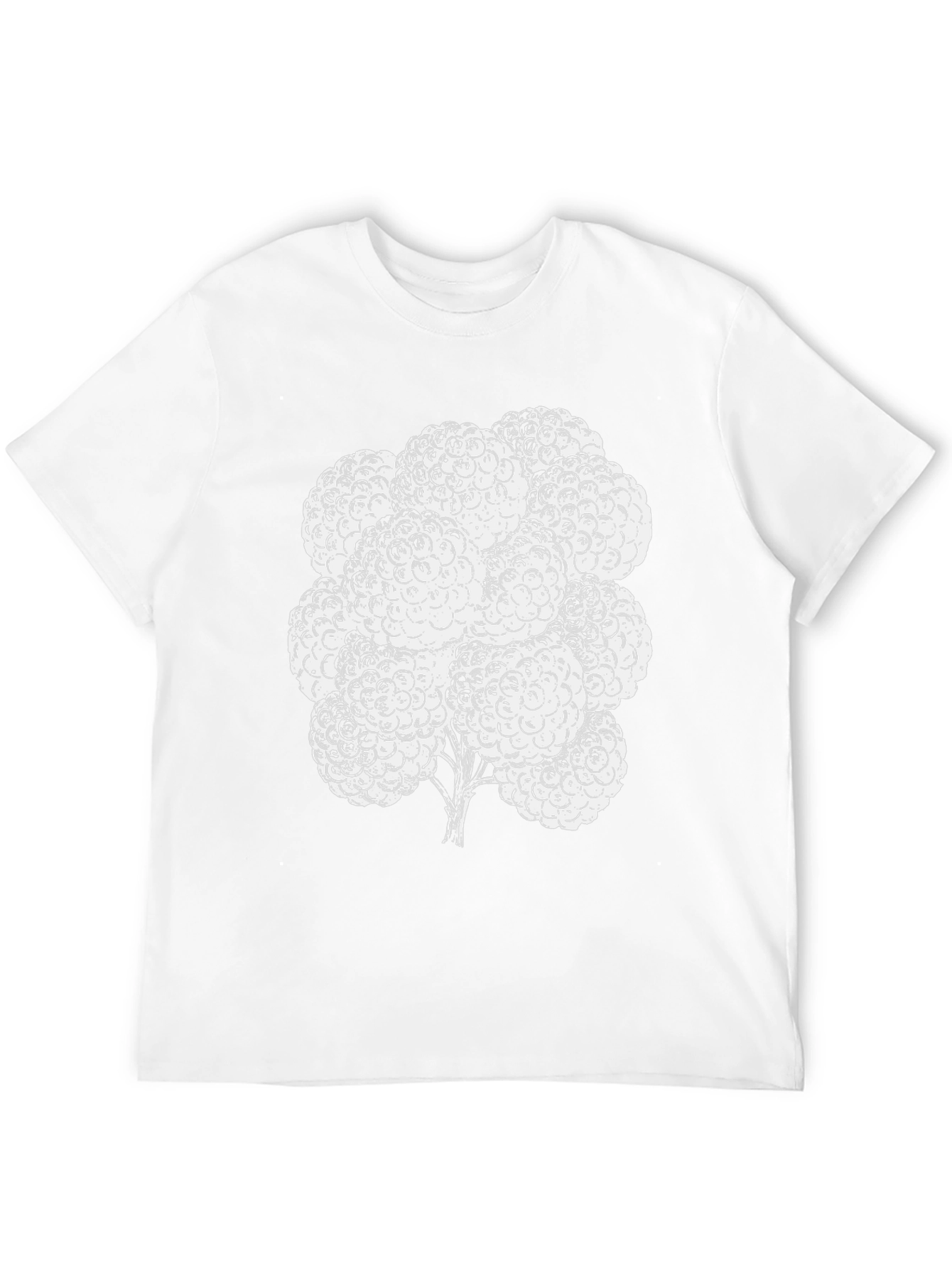 Raspberry Graphic Tee - Black Cotton T-Shirt