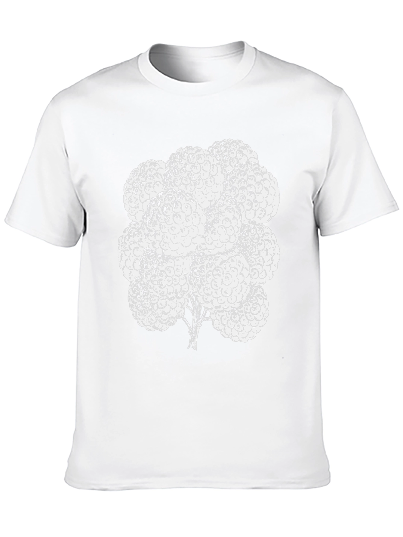 Raspberry Graphic Tee - Black Cotton T-Shirt