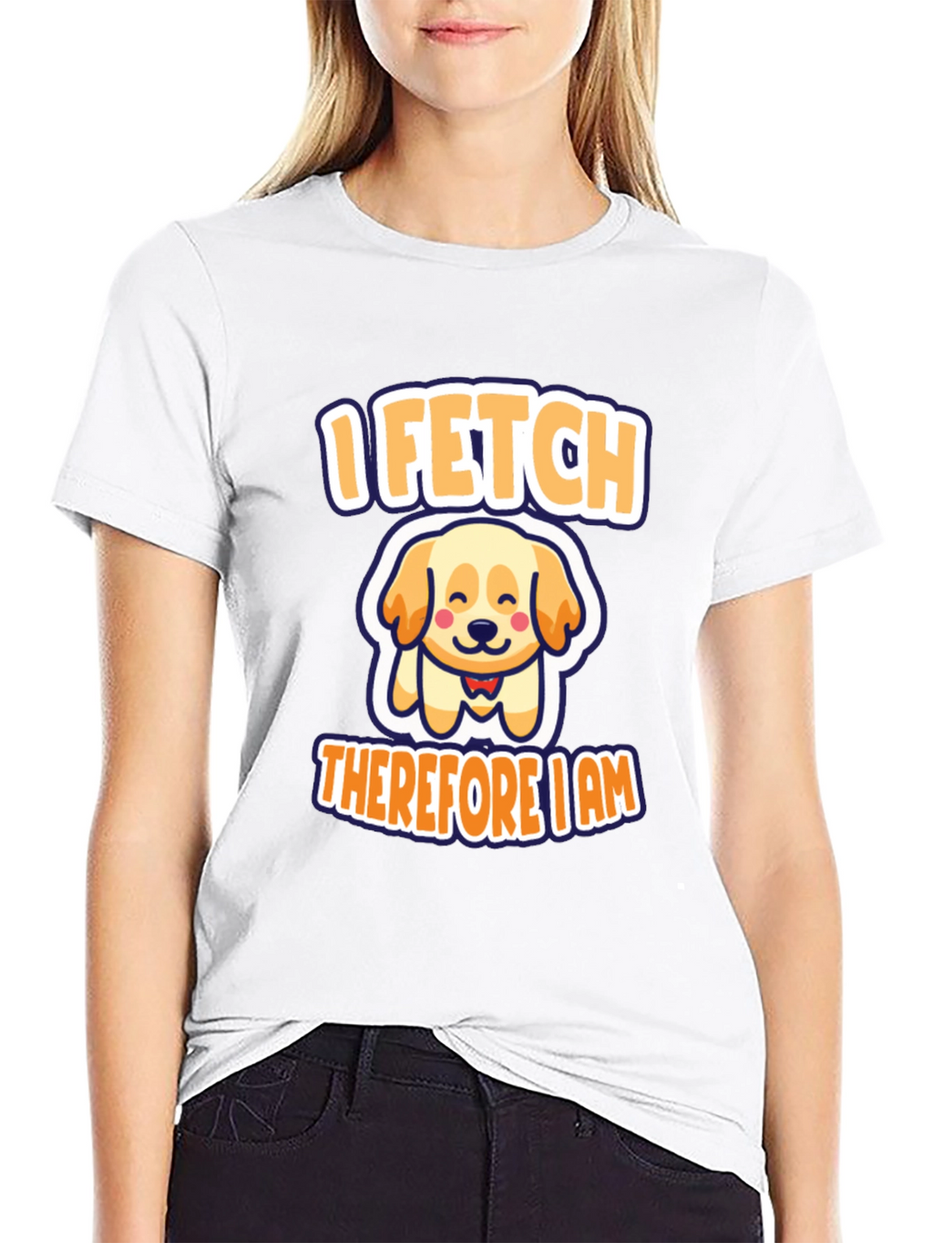 I Fetch Therefore I Am Dog T-Shirt
