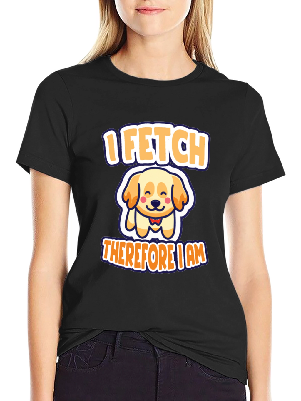 I Fetch Therefore I Am Dog T-Shirt