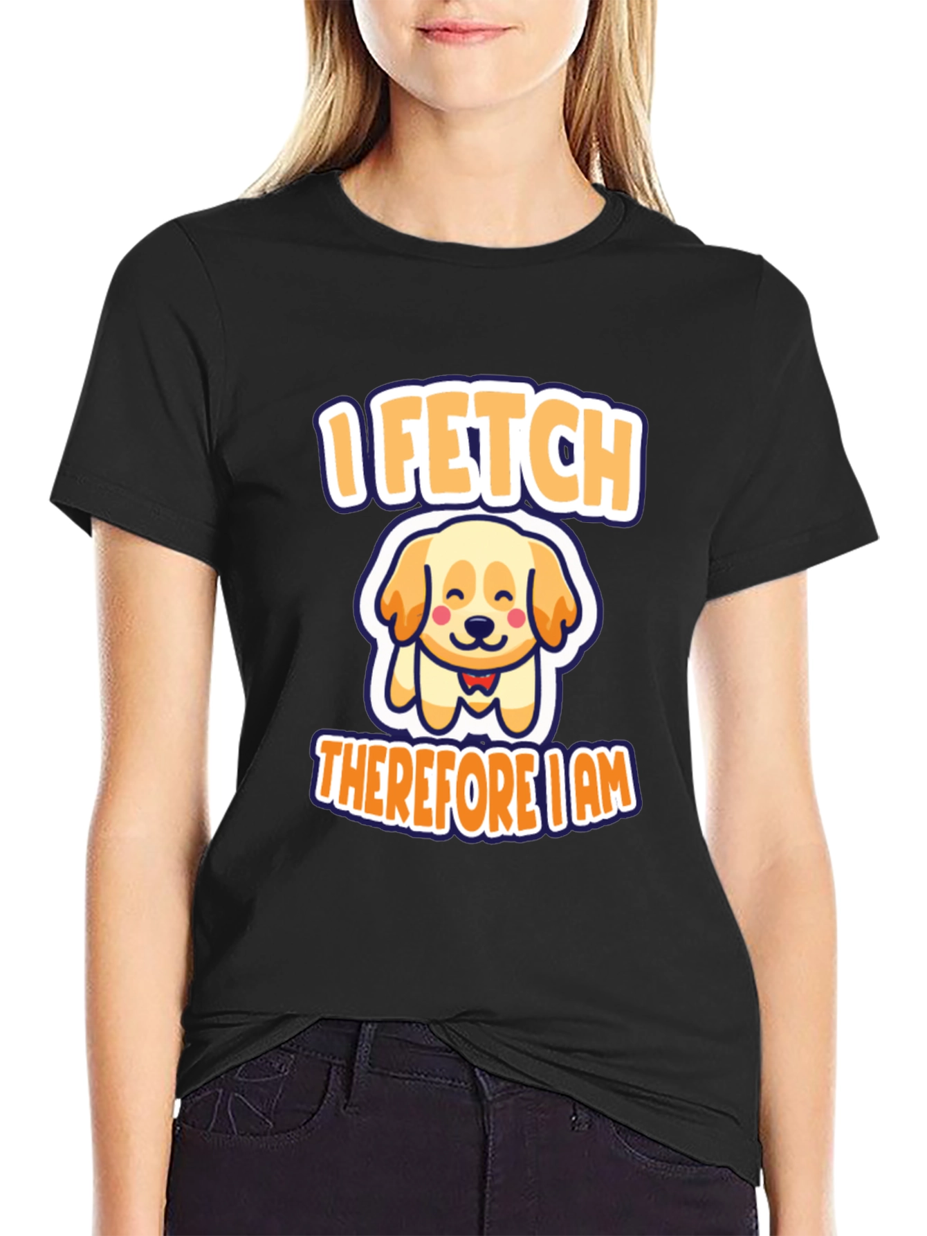 I Fetch Therefore I Am Dog T-Shirt