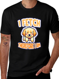 I Fetch Therefore I Am Dog T-Shirt