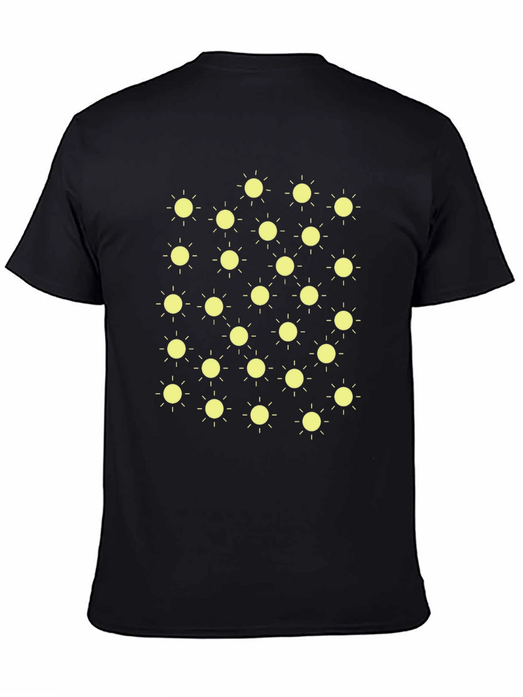Sunny Day Black T-Shirt - Fun Graphic Tee