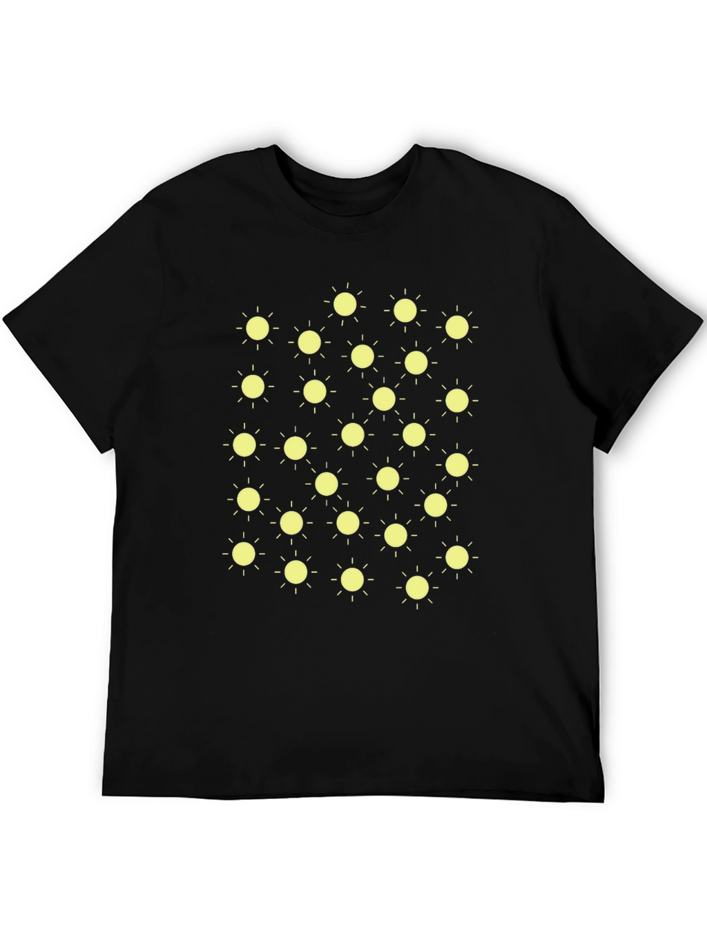 Sunny Day Black T-Shirt - Fun Graphic Tee
