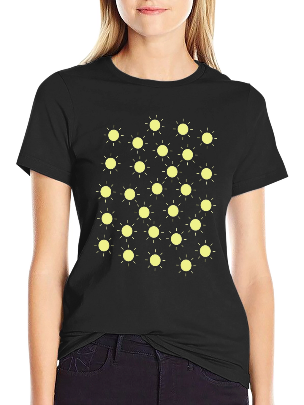 Sunny Day Black T-Shirt - Fun Graphic Tee