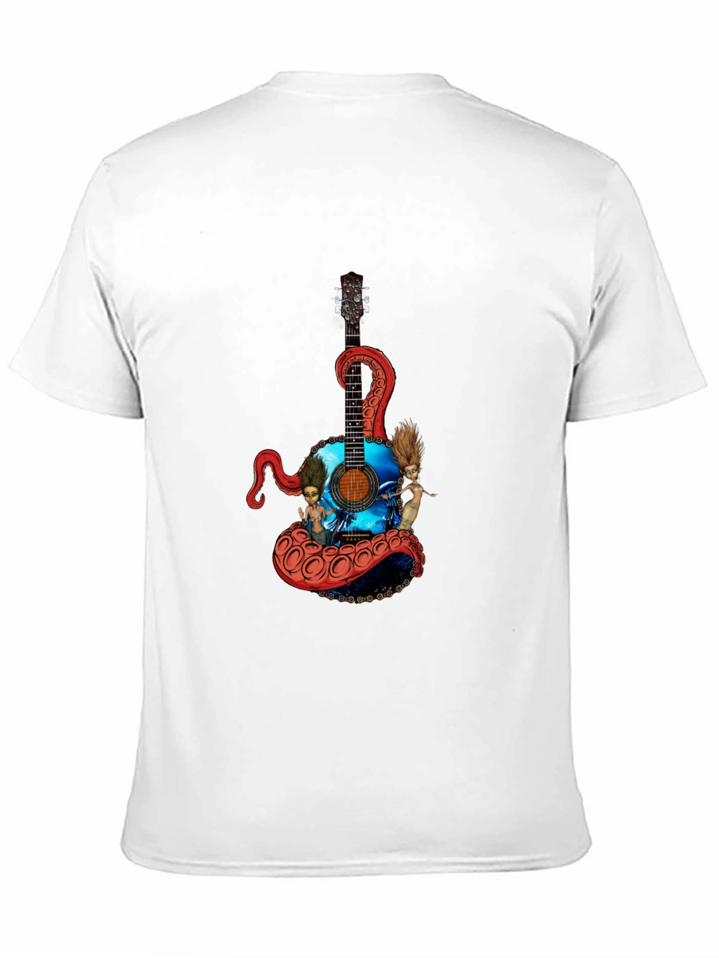 Octopus Guitar Graphic T-Shirt