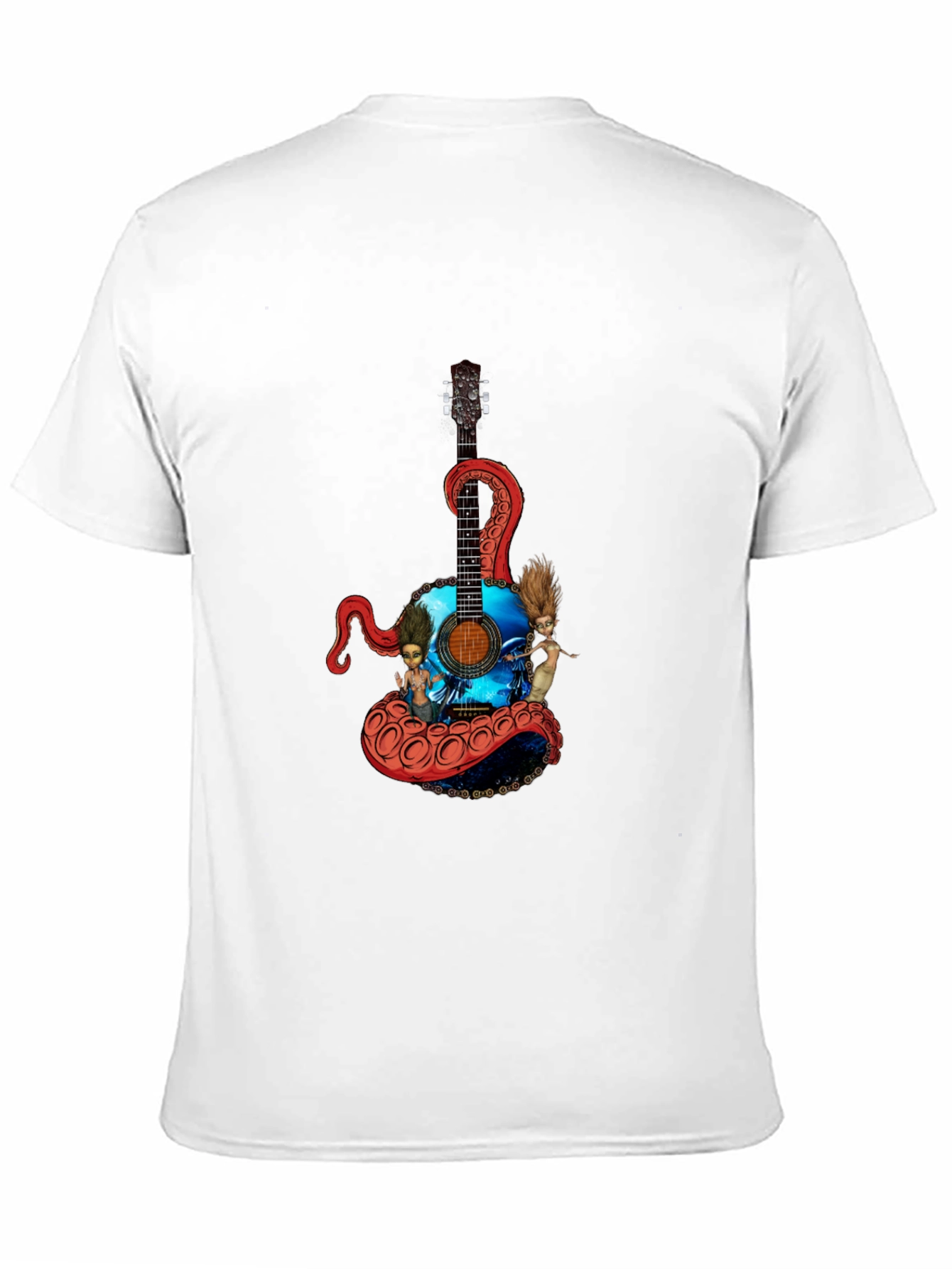 Octopus Guitar Graphic T-Shirt