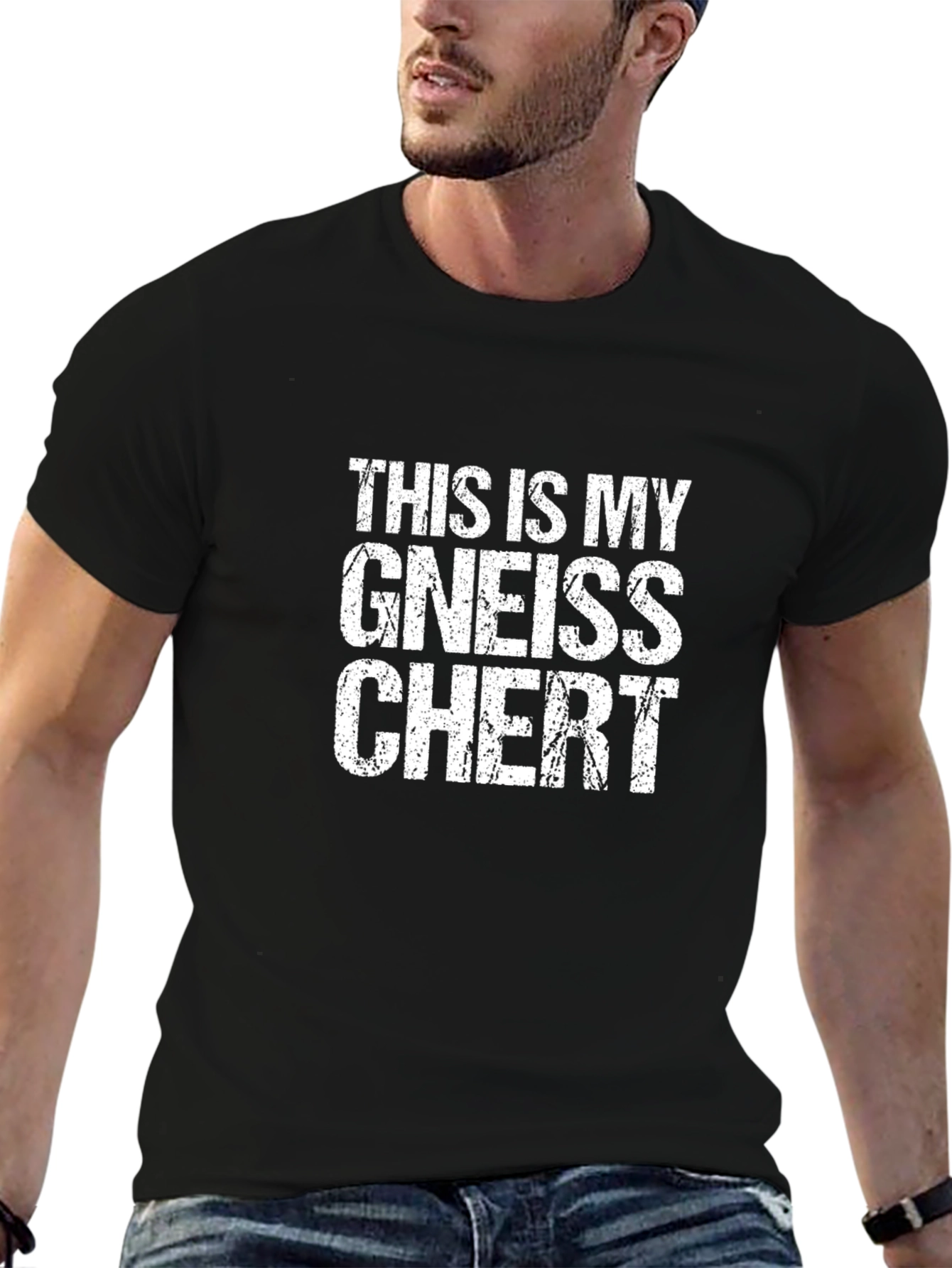 Geology Humor T-Shirt - This Is My Gneiss Chert