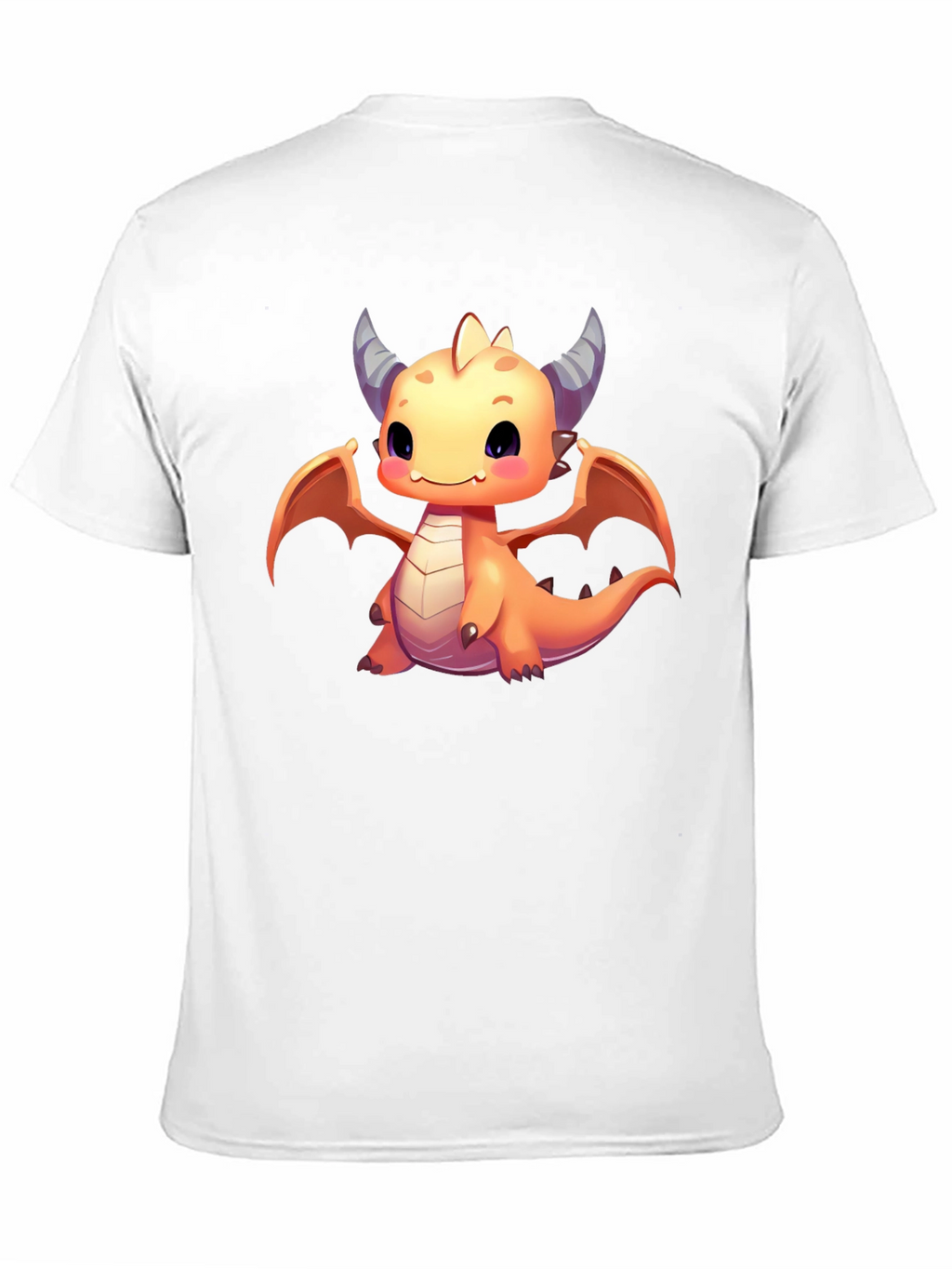 Cute Dragon Graphic T-Shirt - Black Cotton Tee
