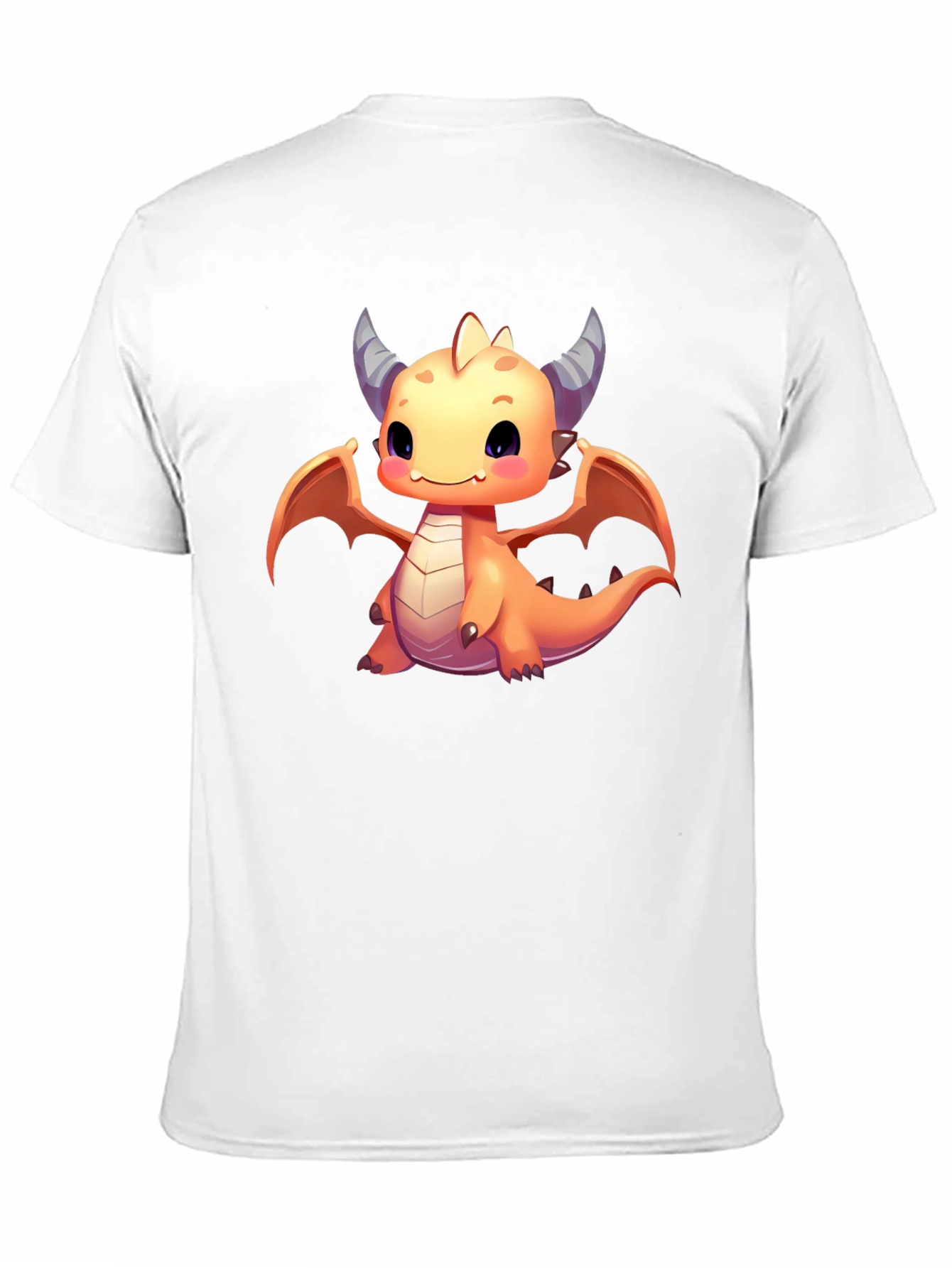 Cute Dragon Graphic T-Shirt - Black Cotton Tee