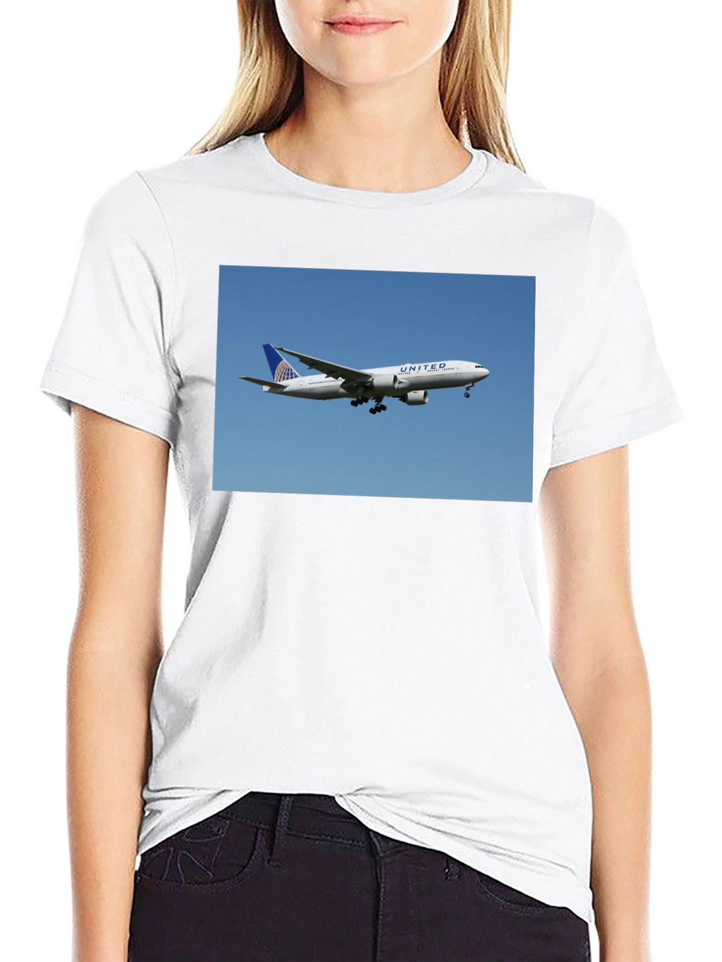 United Airlines Plane Graphic Tee