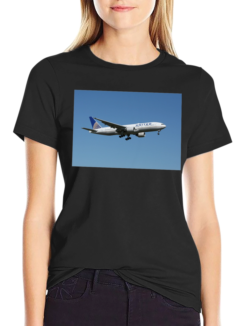 United Airlines Plane Graphic Tee