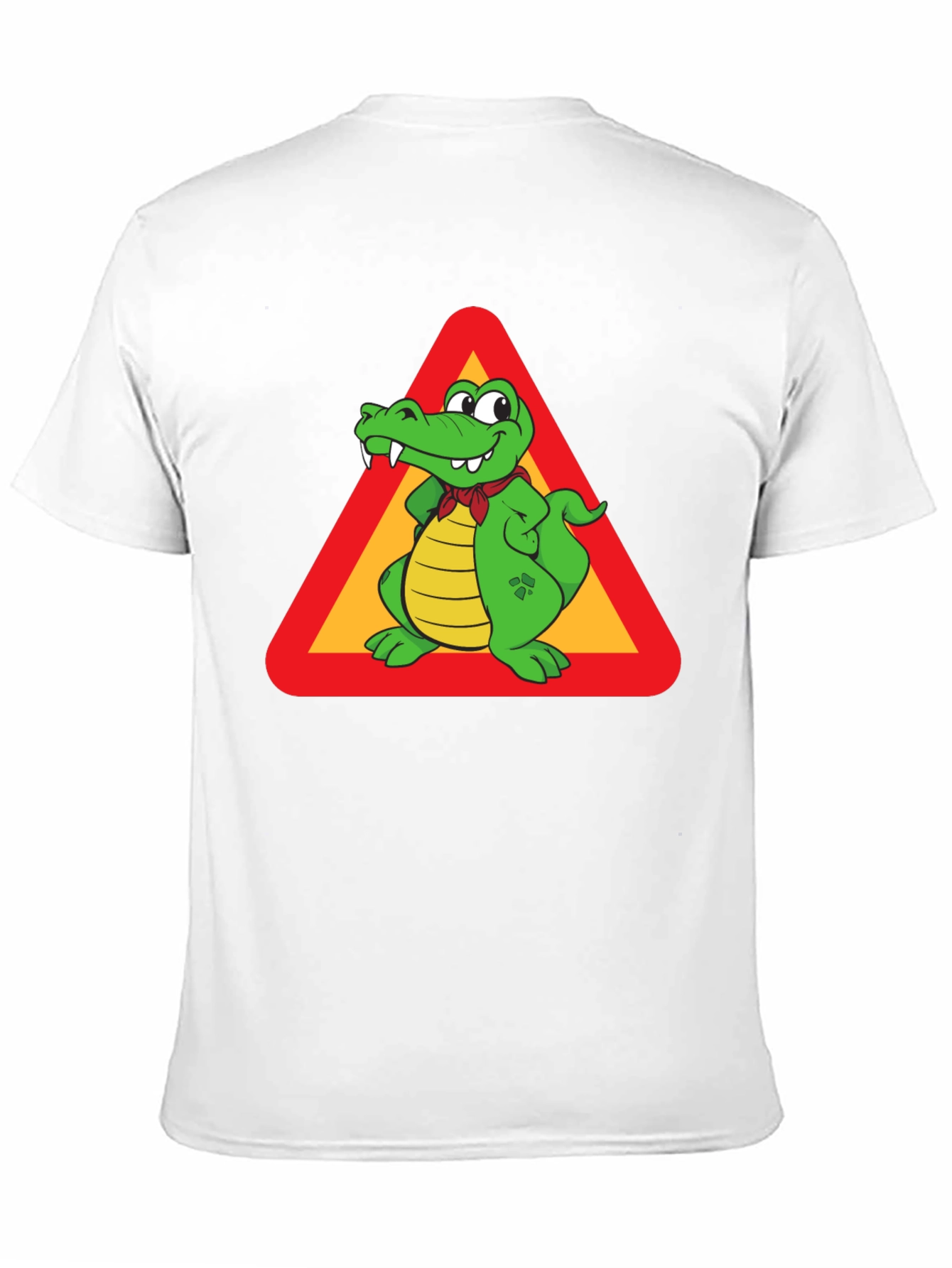 Cartoon Crocodile Sign Graphic Tee