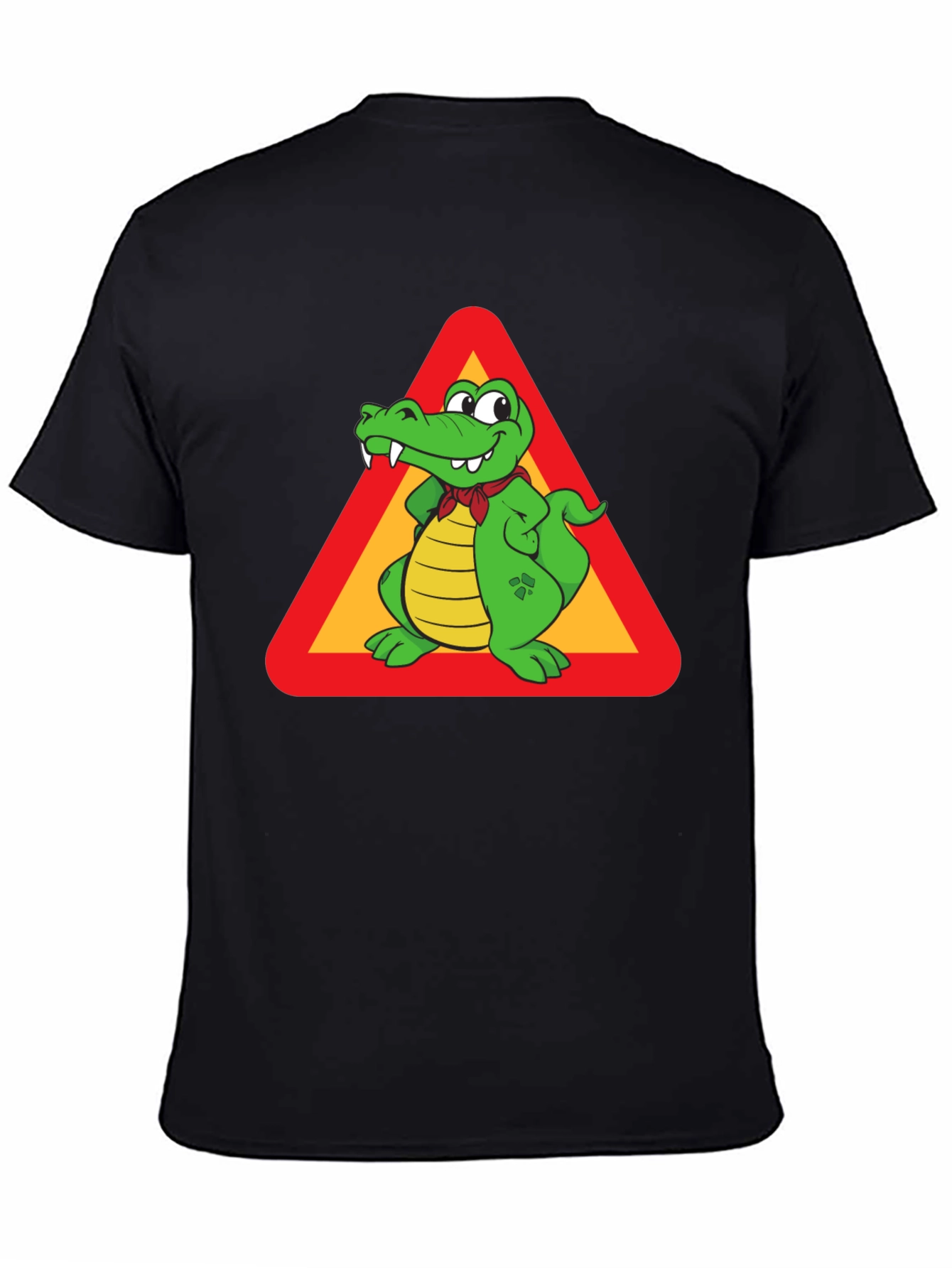 Cartoon Crocodile Sign Graphic Tee