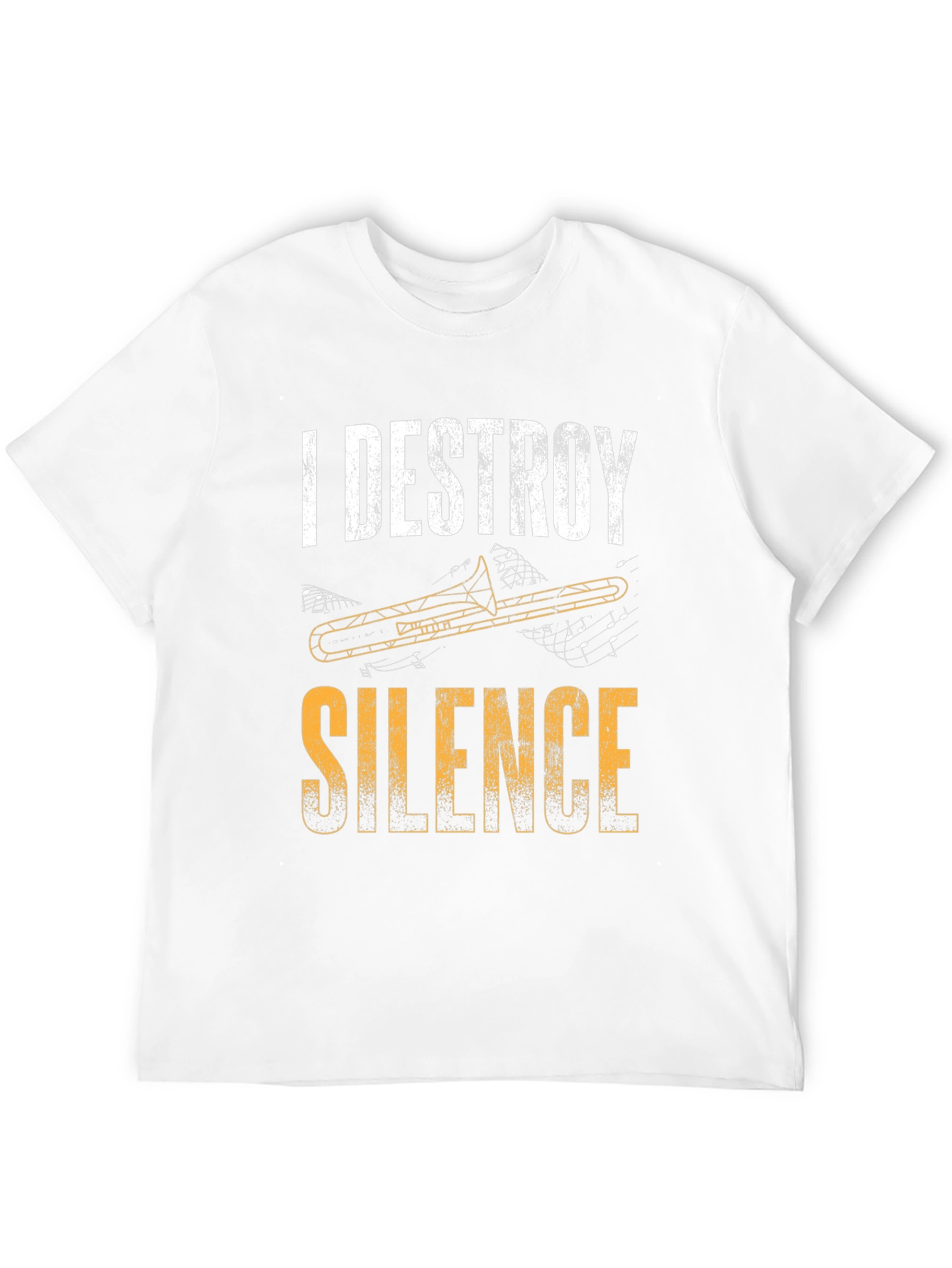 I Destroy Silence Trombone T-Shirt