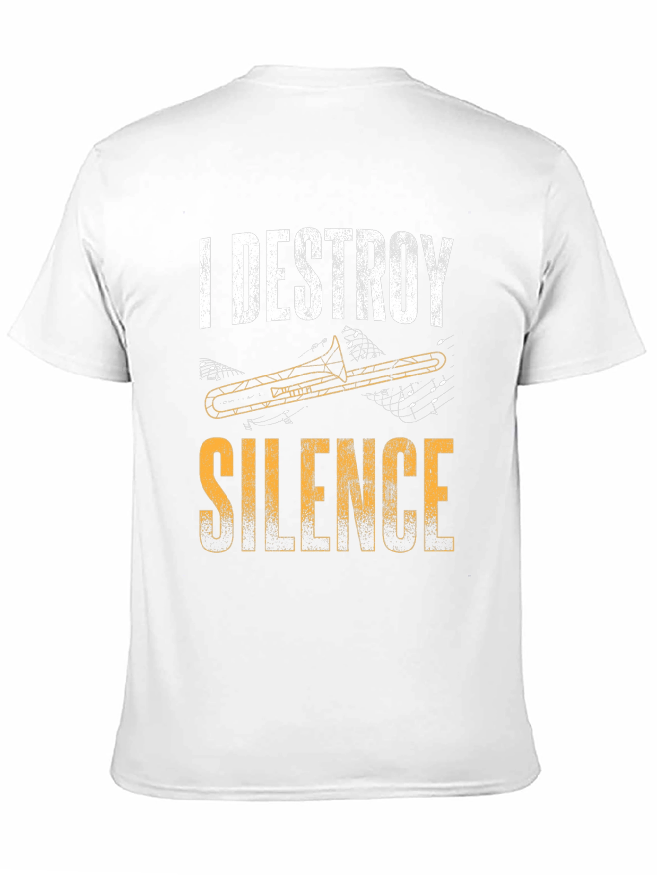 I Destroy Silence Trombone T-Shirt