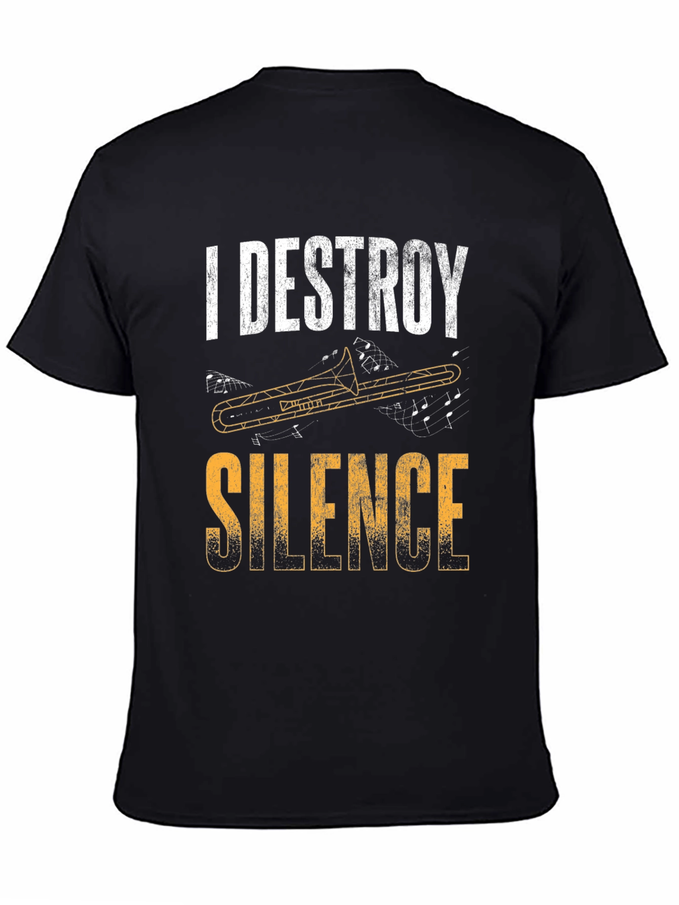 I Destroy Silence Trombone T-Shirt