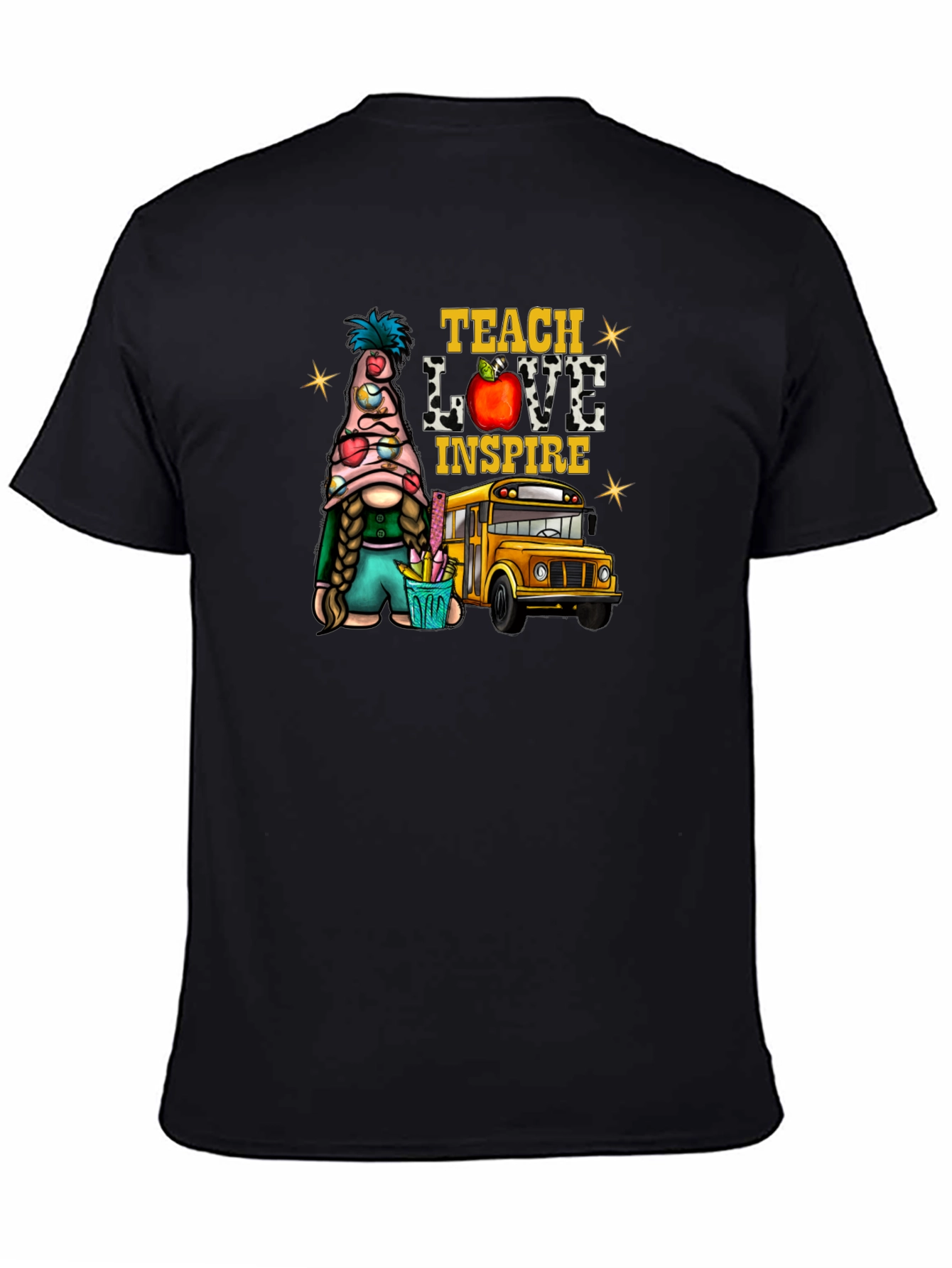 Teach Love Inspire Teacher Gnome T-Shirt
