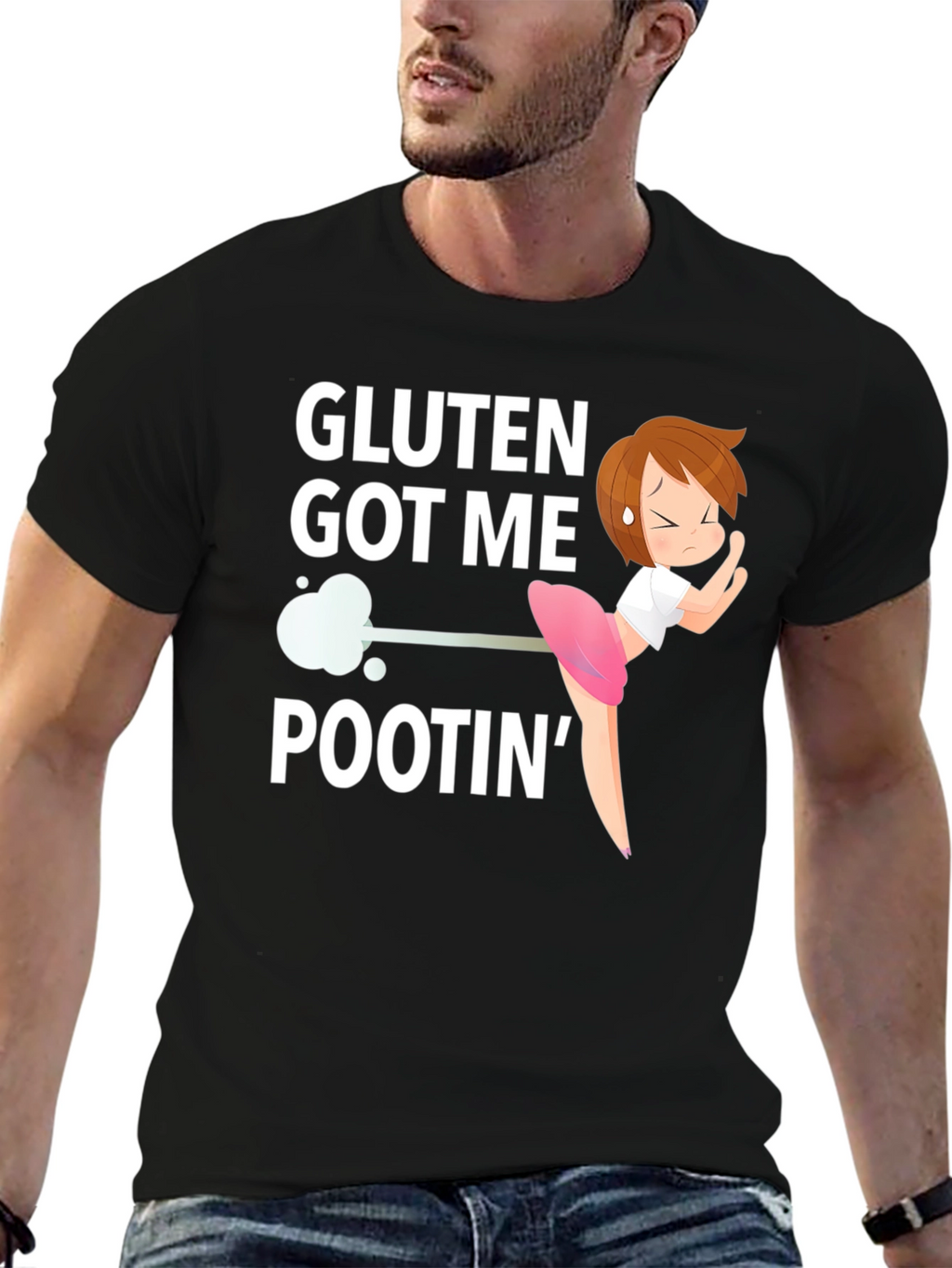 Gluten Got Me Pootin Funny T-Shirt