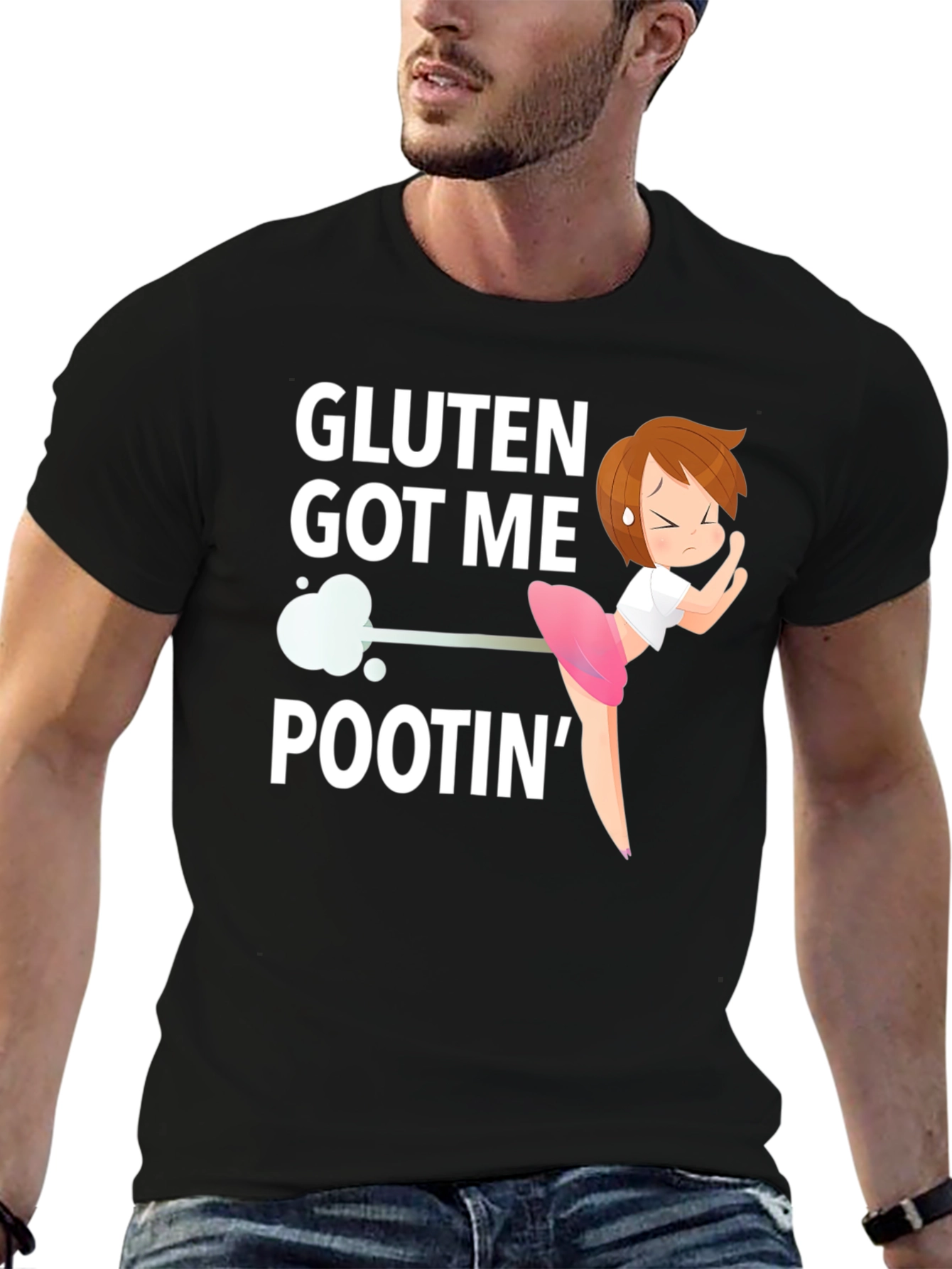 Gluten Got Me Pootin Funny T-Shirt