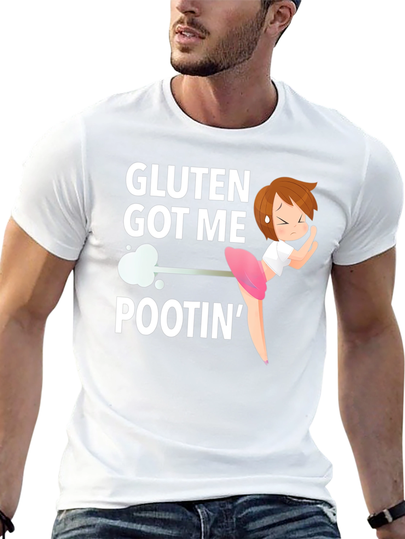 Gluten Got Me Pootin Funny T-Shirt