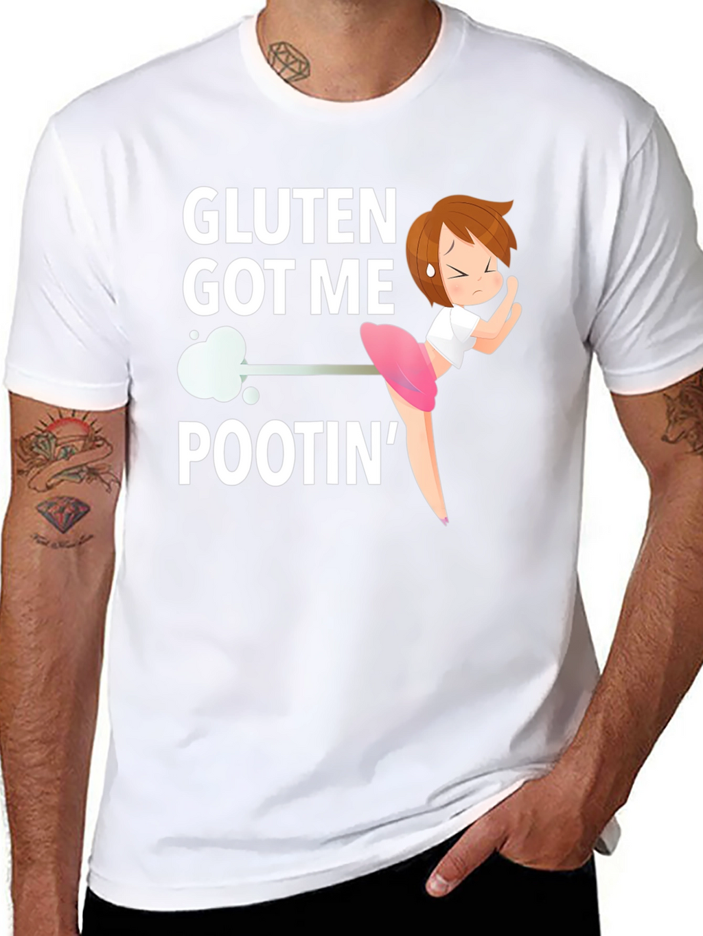 Gluten Got Me Pootin Funny T-Shirt
