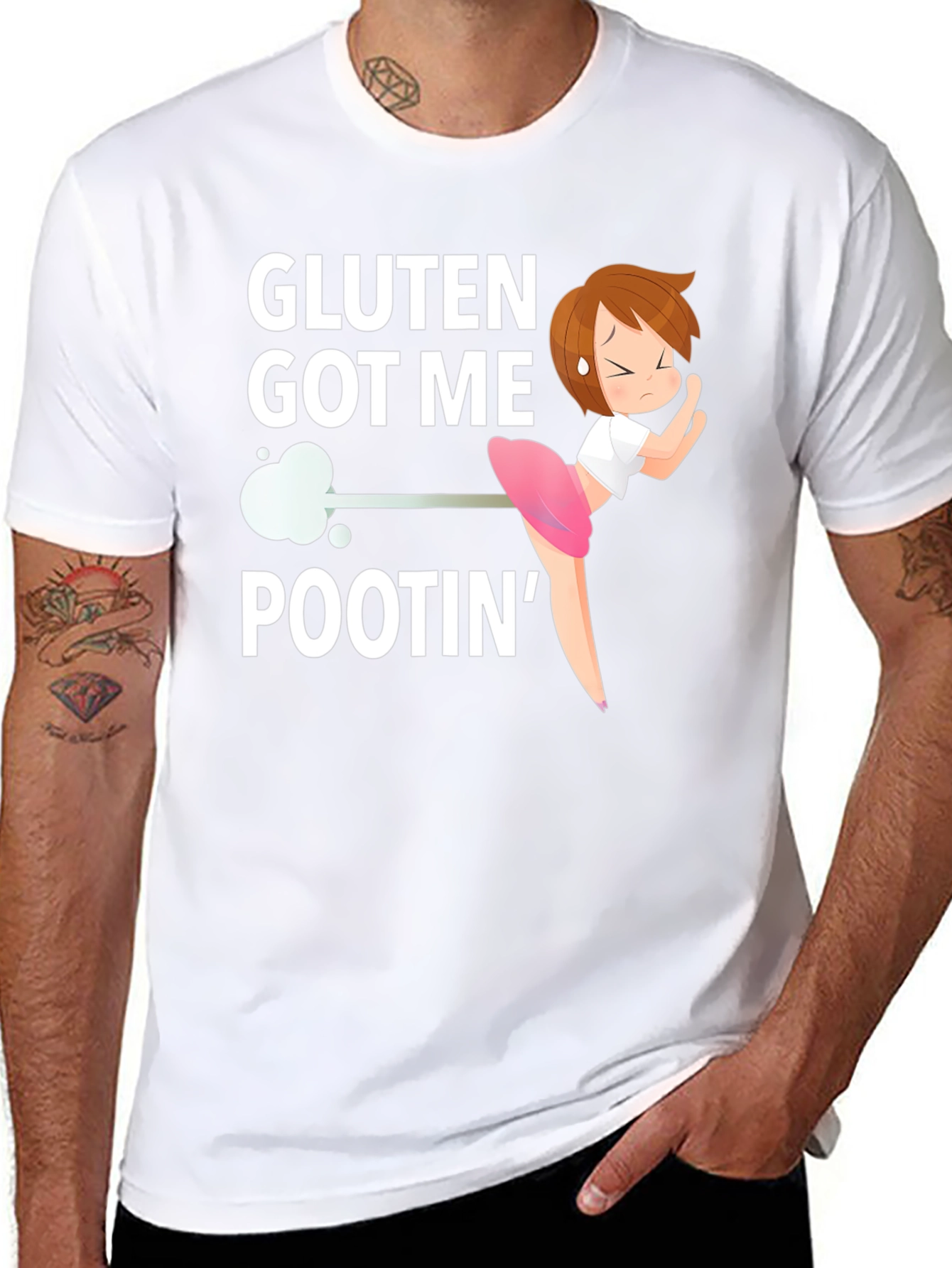 Gluten Got Me Pootin Funny T-Shirt