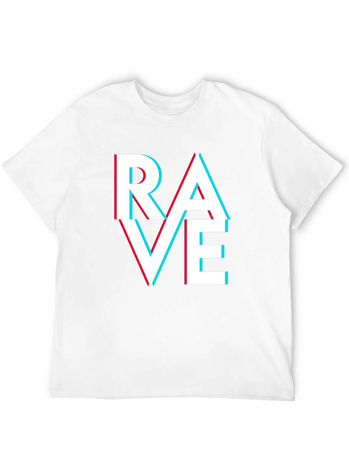 Rave T-Shirt - Glitch Text Design