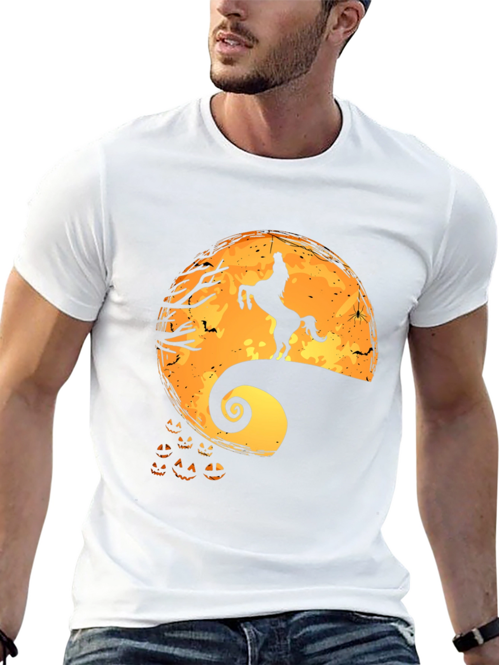 Halloween Unicorn Moon Graphic Tee