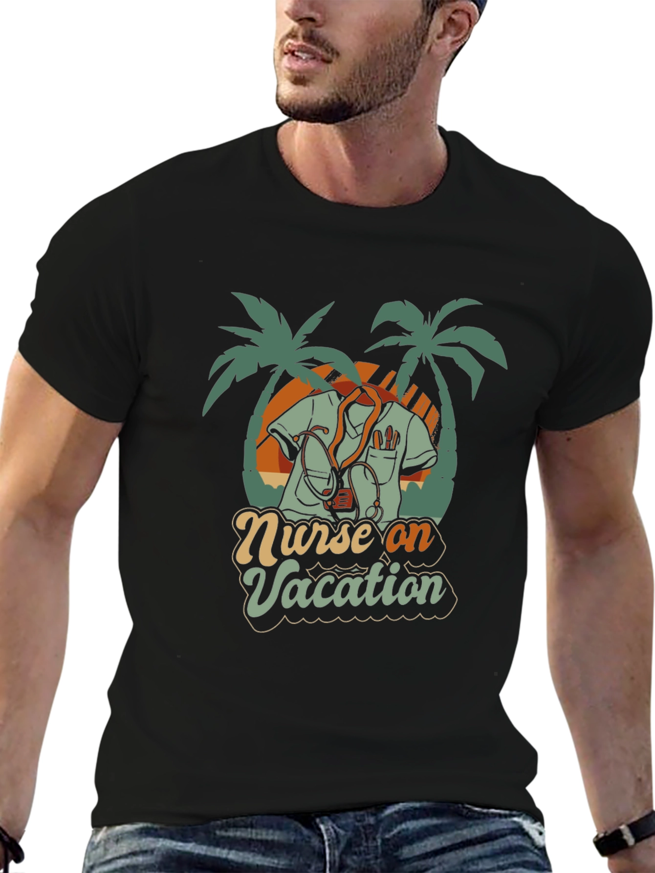 Nurse On Vacation Graphic T-Shirt