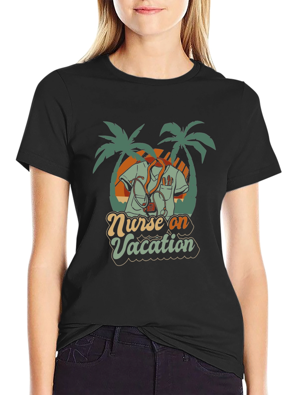 Nurse On Vacation Graphic T-Shirt