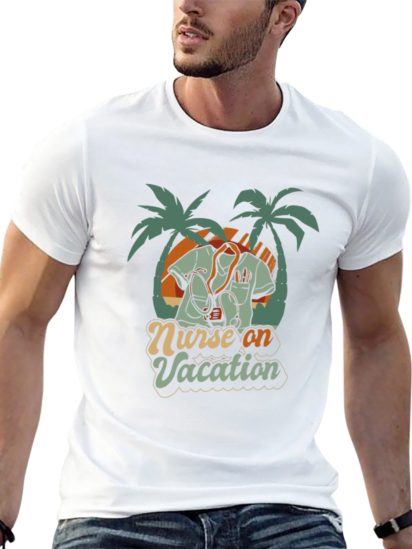 Nurse On Vacation Graphic T-Shirt