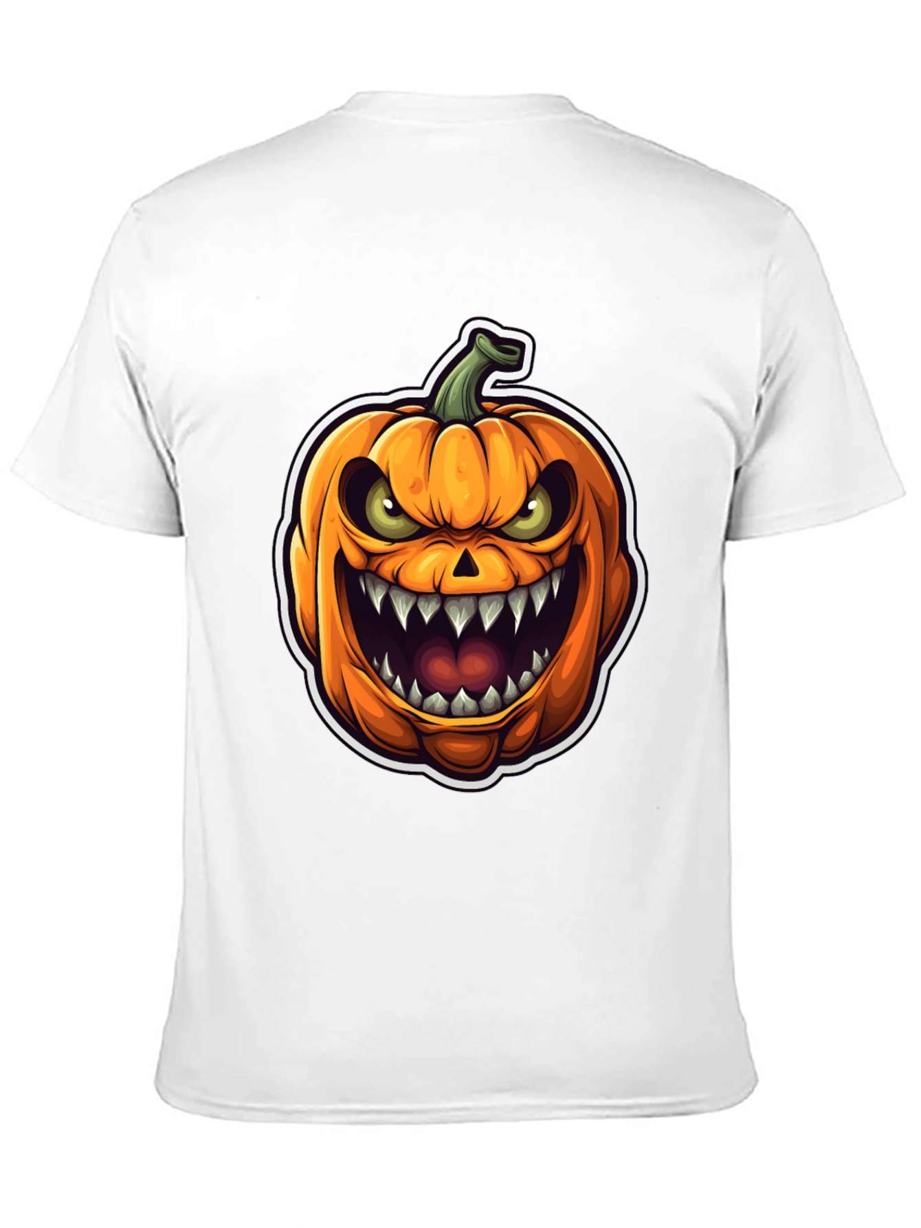 Mens Halloween Pumpkin Graphic Tee