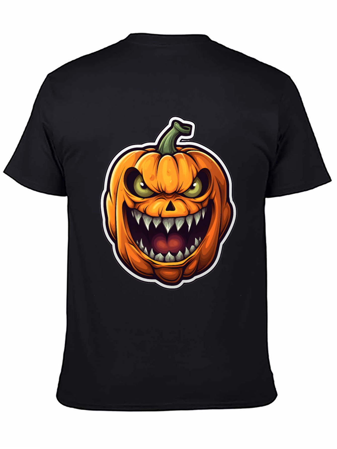 Mens Halloween Pumpkin Graphic Tee