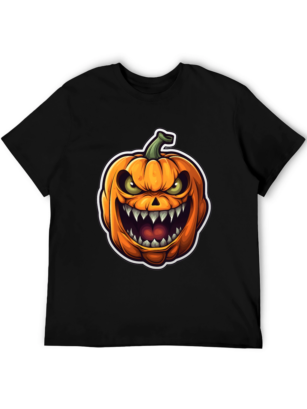 Mens Halloween Pumpkin Graphic Tee