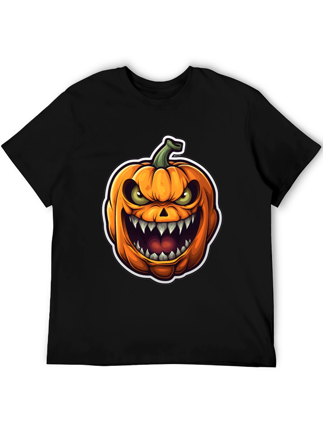 Mens Halloween Pumpkin Graphic Tee
