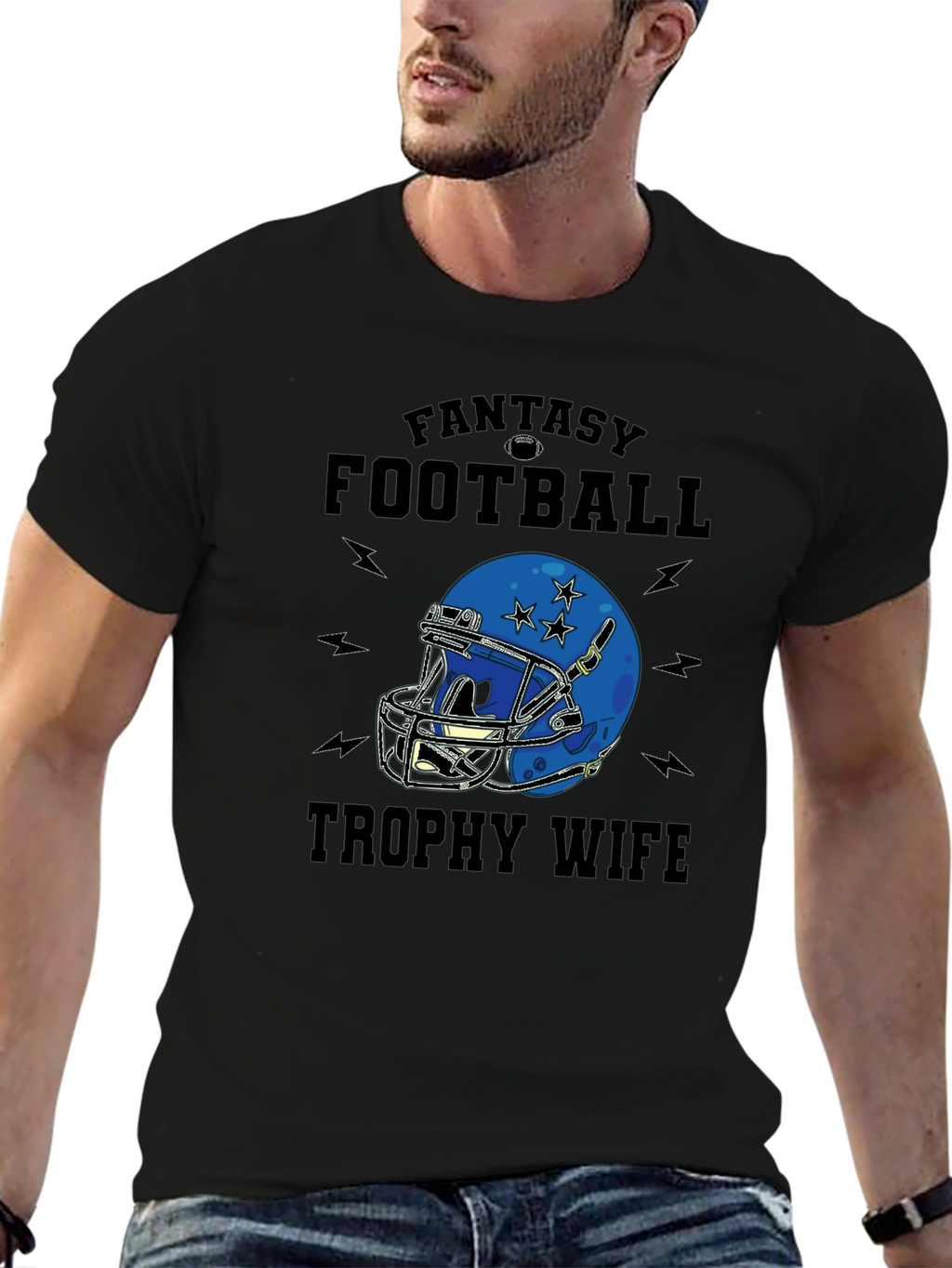 Fantasy Football Trophy Wife Graphic Tee