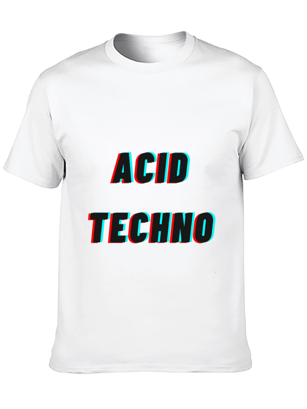 Acid Techno Black Graphic T-Shirt