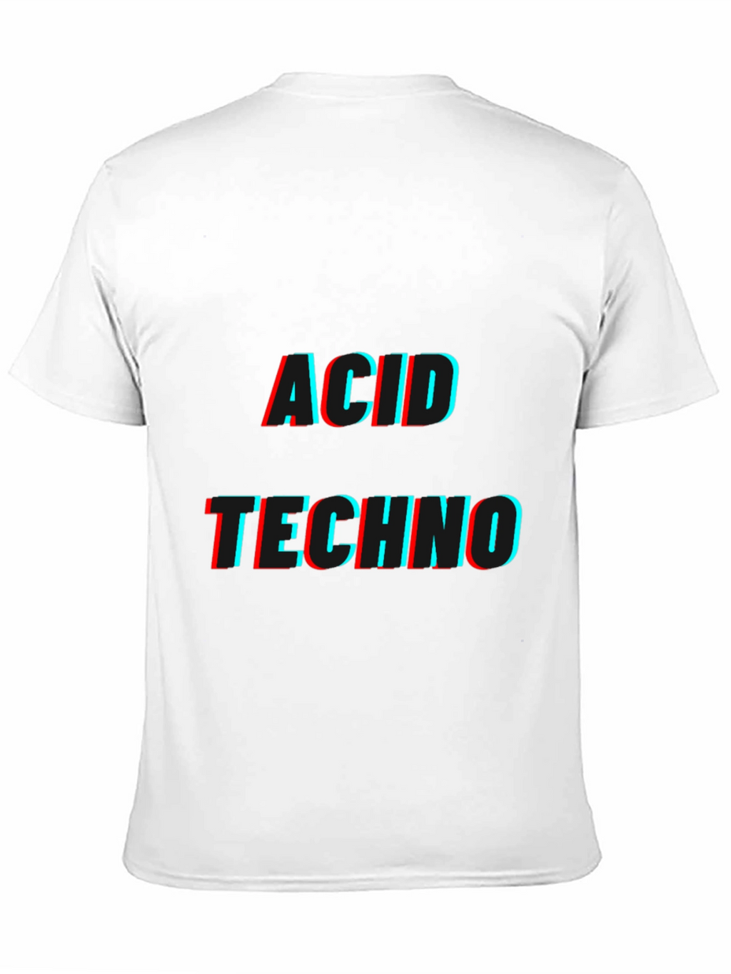 Acid Techno Black Graphic T-Shirt