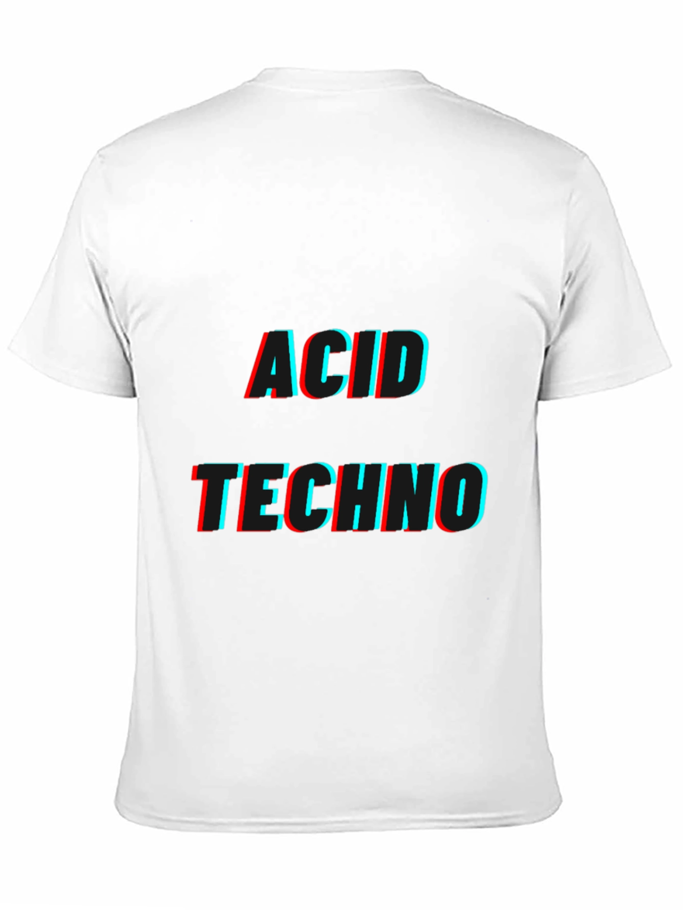 Acid Techno Black Graphic T-Shirt