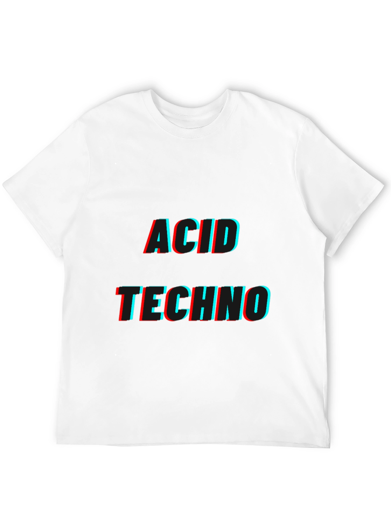 Acid Techno Black Graphic T-Shirt