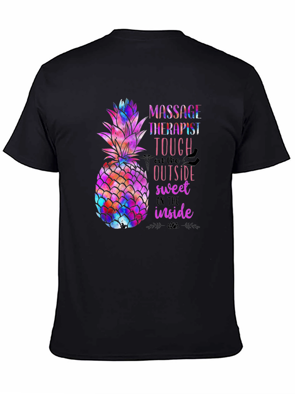 Massage Therapist Pineapple Graphic Tee