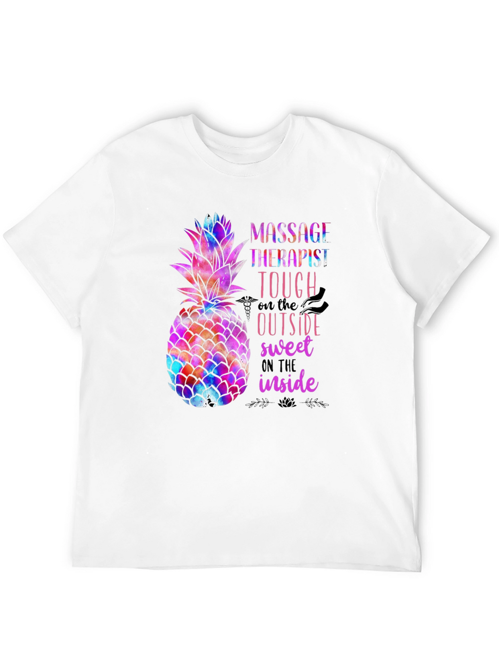 Massage Therapist Pineapple Graphic Tee