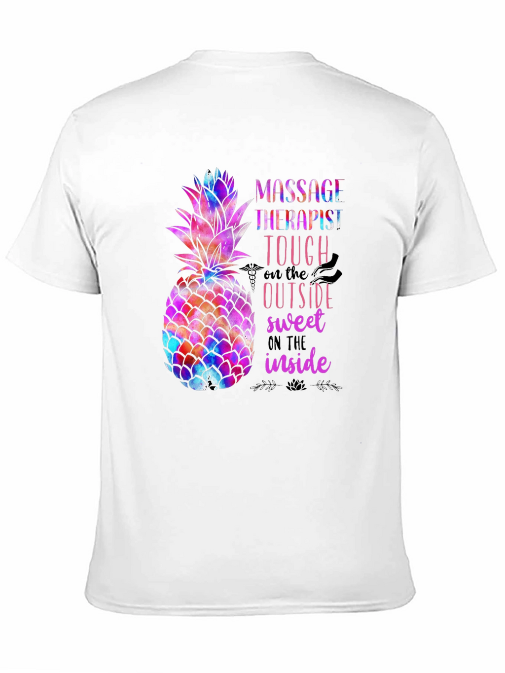 Massage Therapist Pineapple Graphic Tee