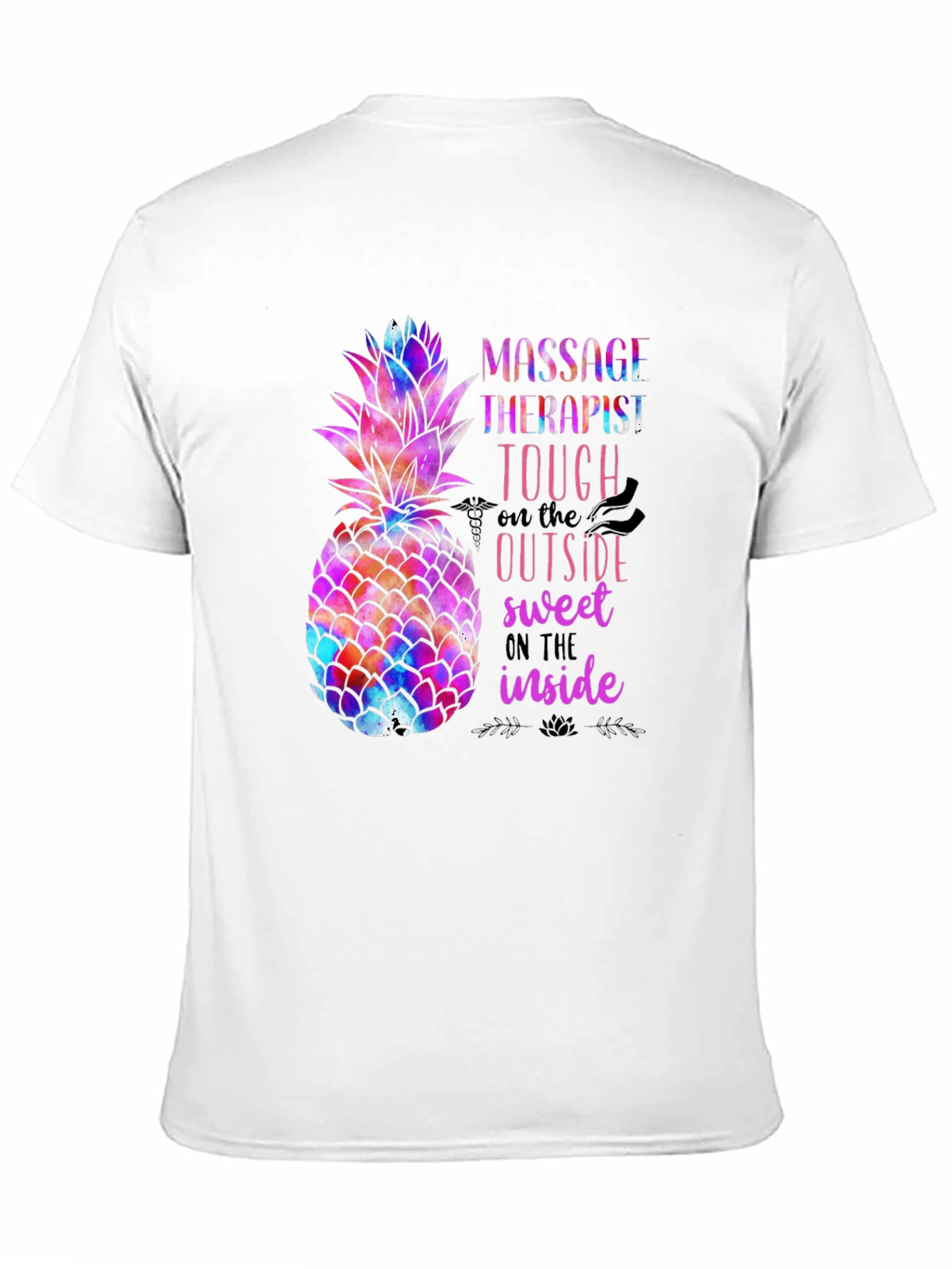 Massage Therapist Pineapple Graphic Tee