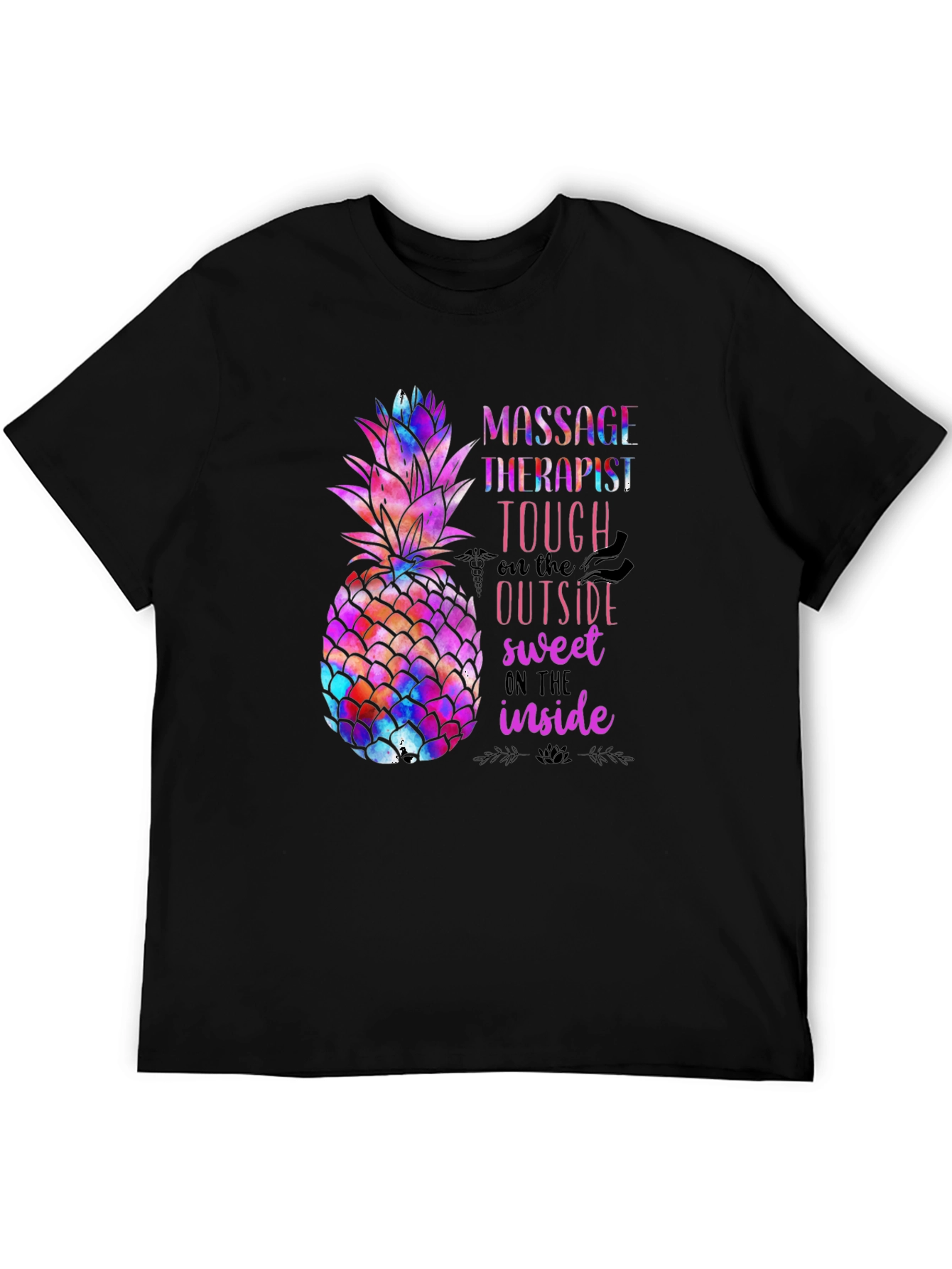 Massage Therapist Pineapple Graphic Tee