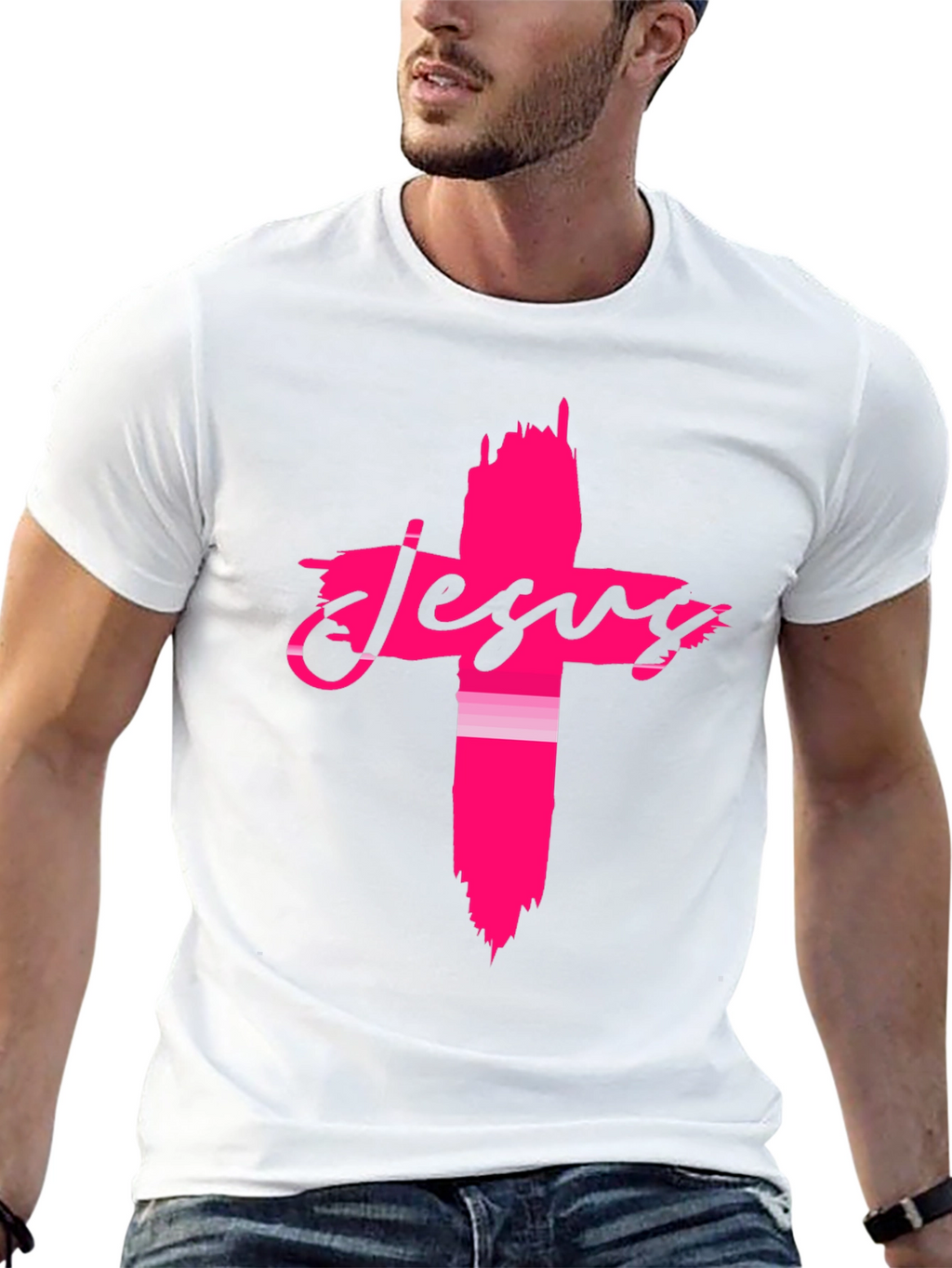 Jesus Cross Graphic Tee - Stylish Christian Apparel