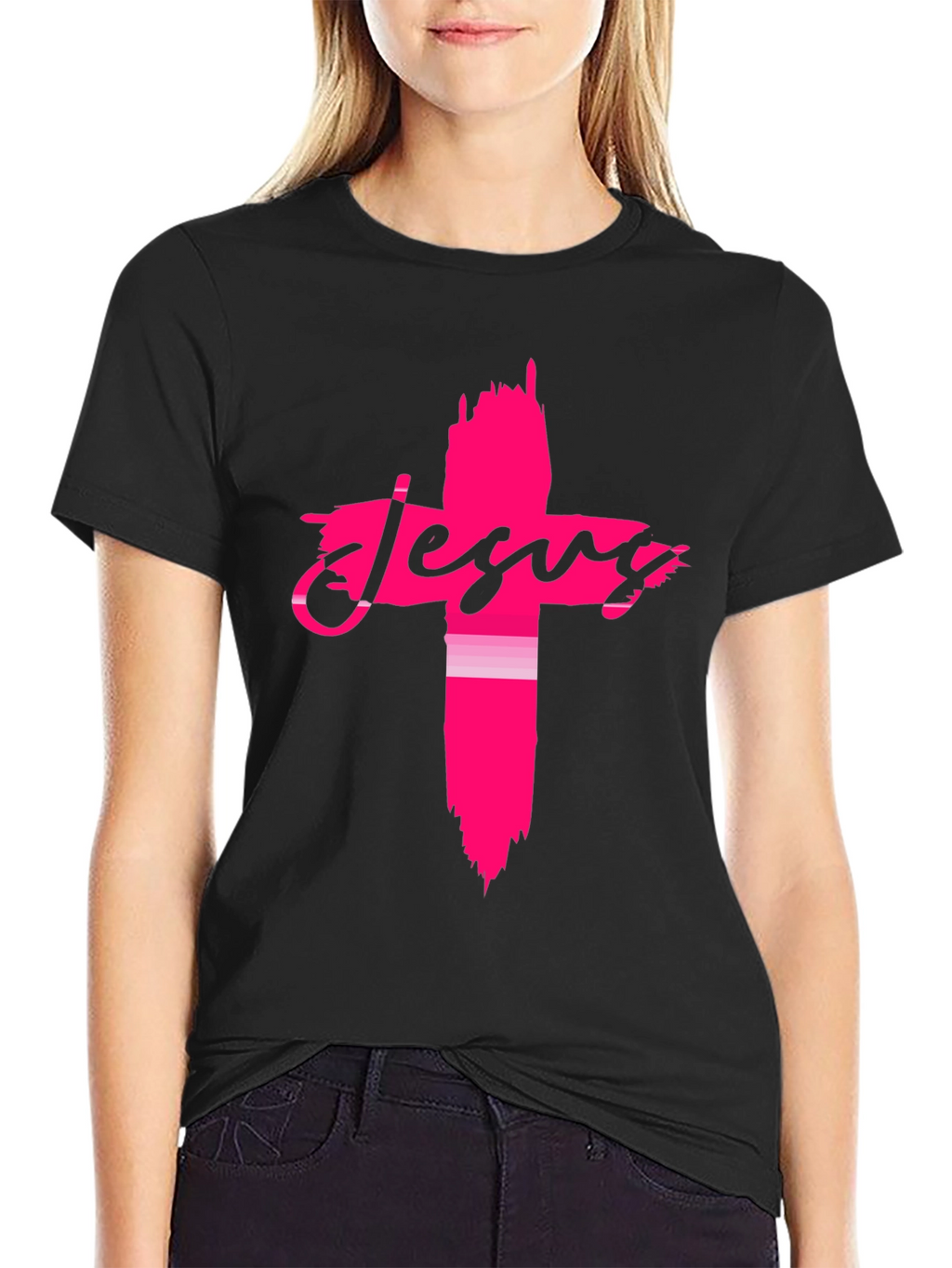 Jesus Cross Graphic Tee - Stylish Christian Apparel