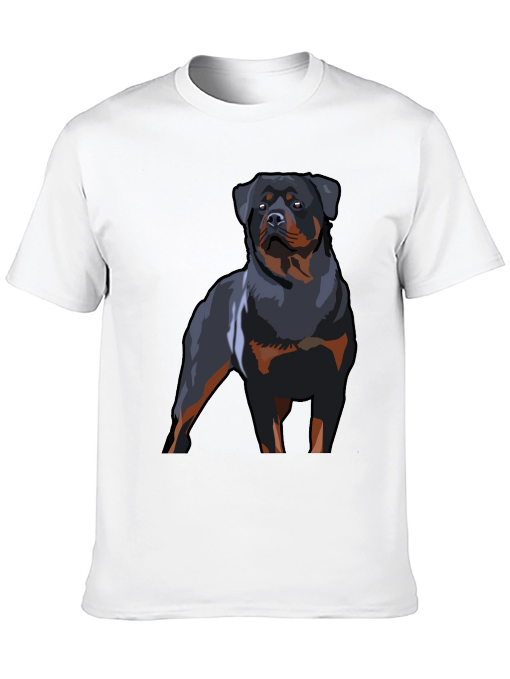 Rottweiler Graphic T-Shirt - Black Dog Lover Tee